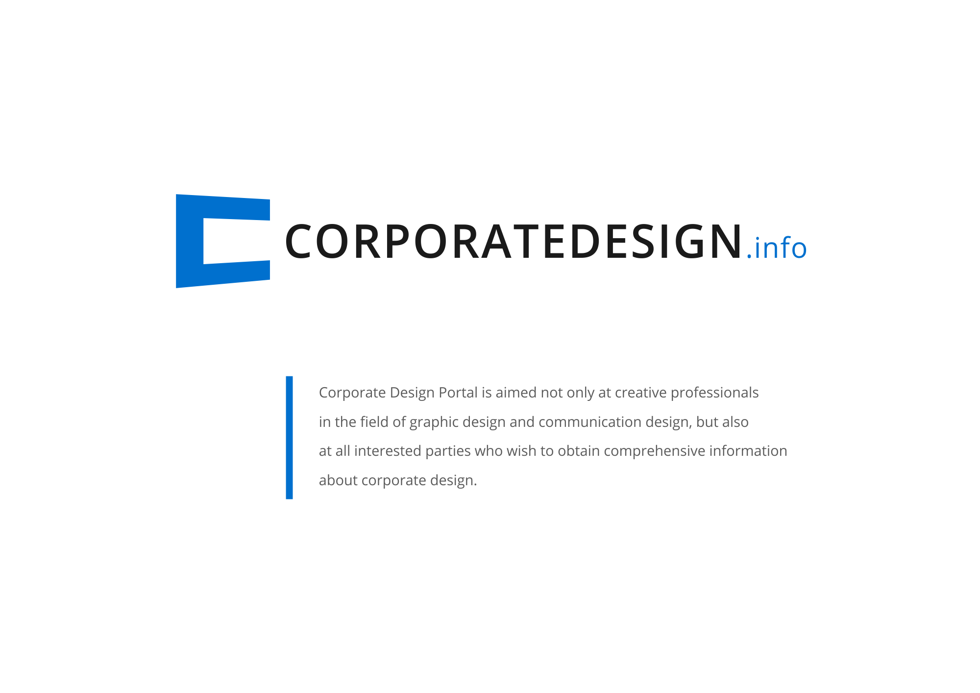 corporatedesign.info - Logo Design mit Typografie.