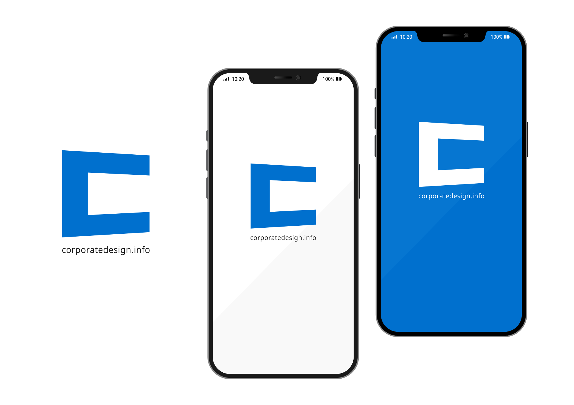 corporatedesign.info - UXdesign. Logo auf dem Smartphone.
