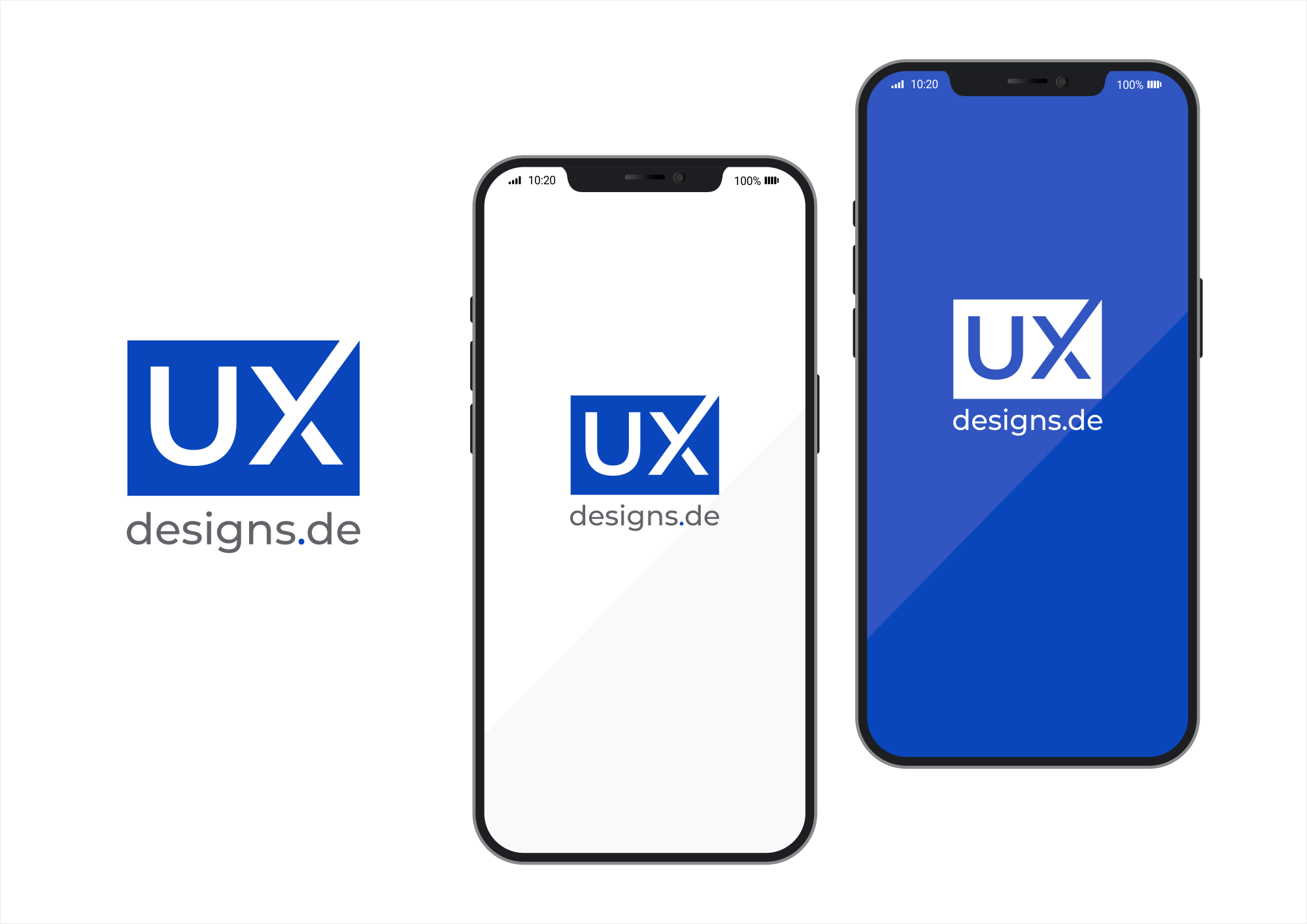 uxdesigns.de - Logo auf Smartphone. Design für Social Media.