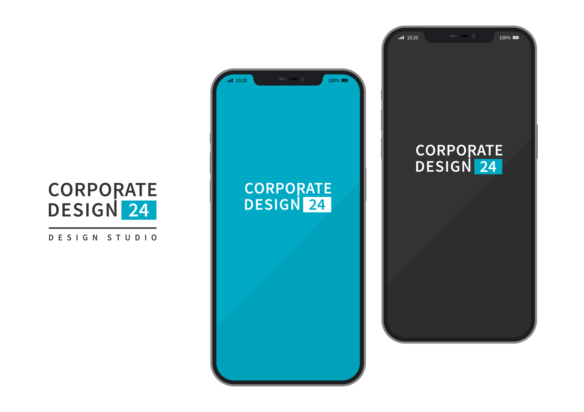 CorporateDesign24 - UX design. Logo auf dem Smartphone.